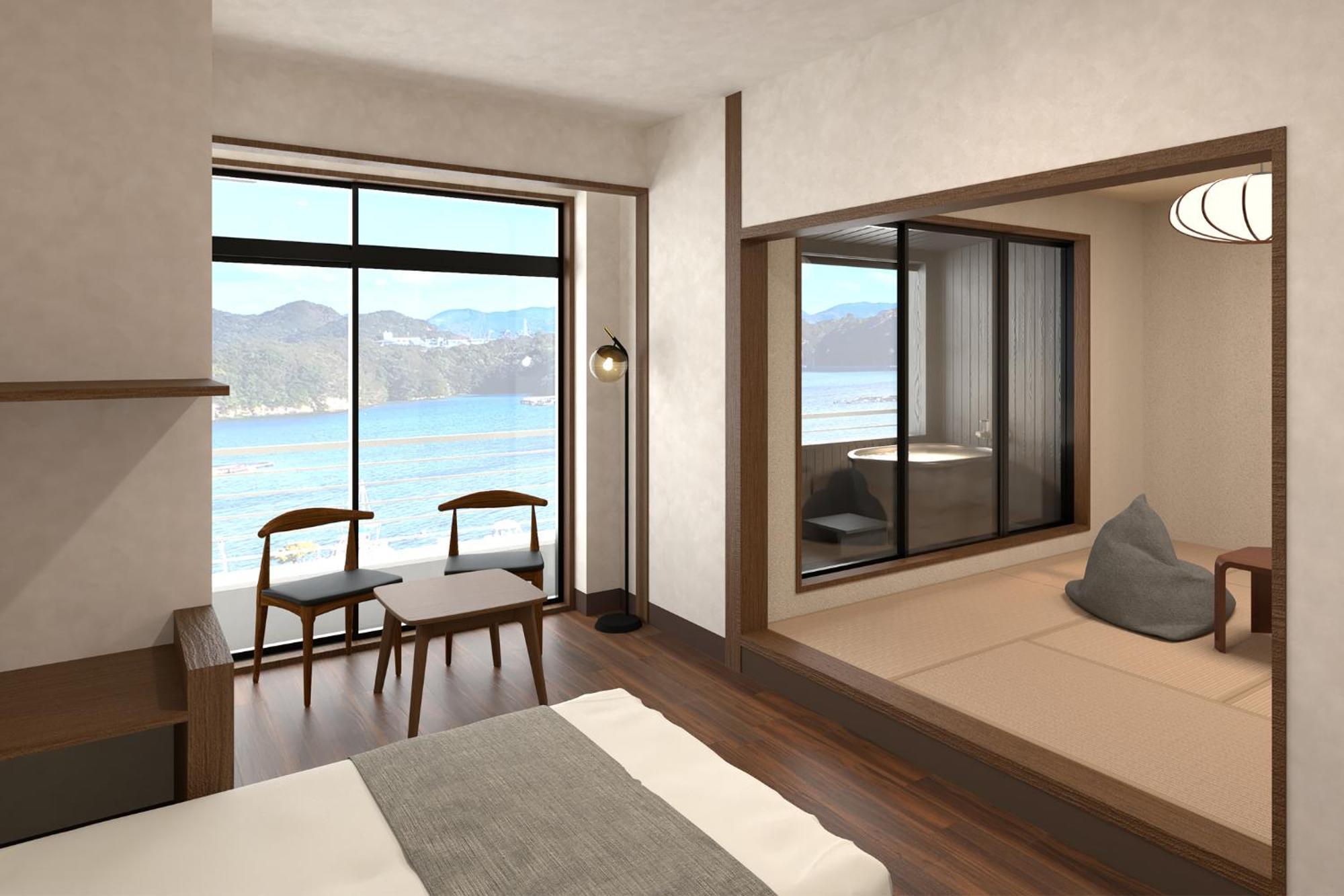 Hotel Ooedo Onsen Monogatari Premium Shirahama Saichoraku Chambre photo